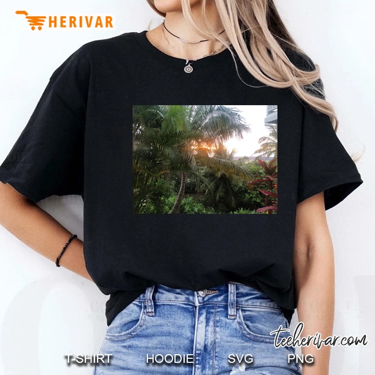 Hawaii Sunset Tapestry Ladies Tee