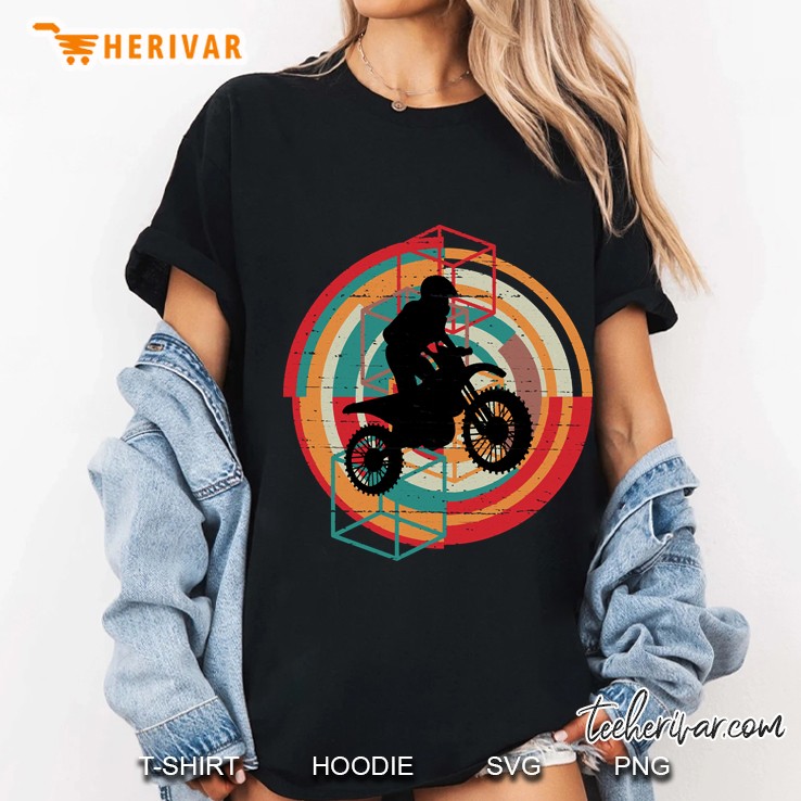 Retro Motocross Design Ladies Tee