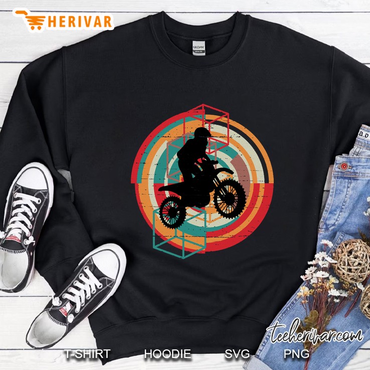 Retro Motocross Design Sweatshirt