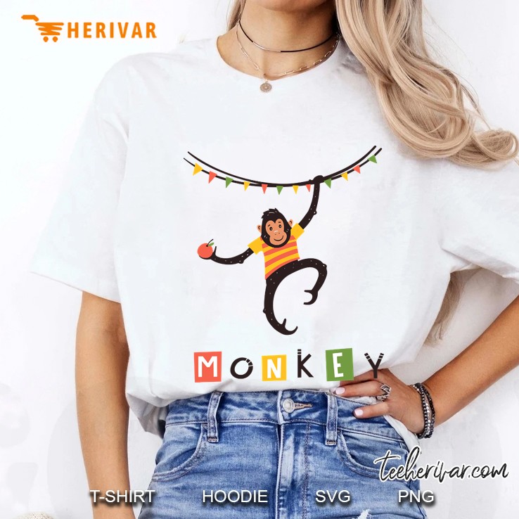 Monkey Hanging Ladies Tee