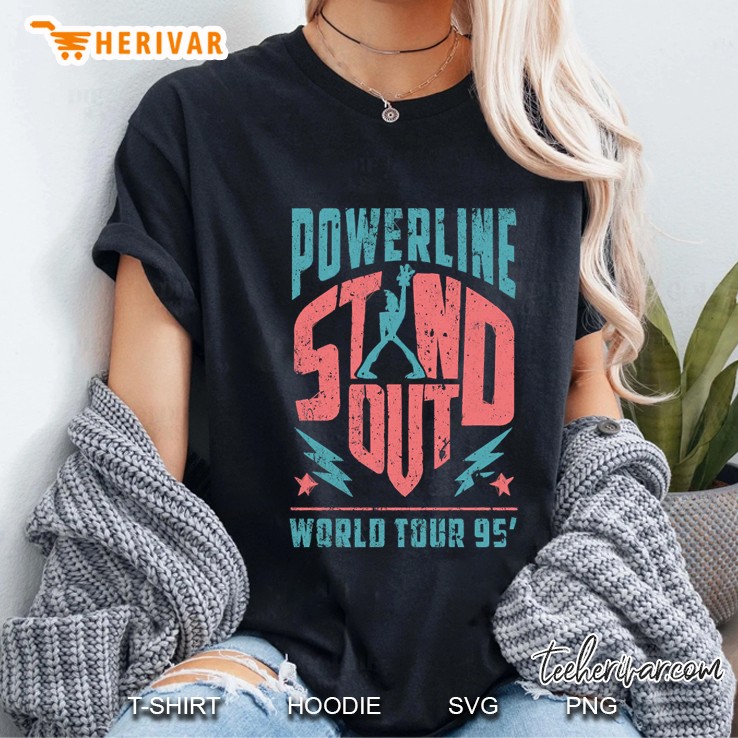 Powerline - Stand Out - World Tour 95&39; - Vintage Bluepink Ladies Tee
