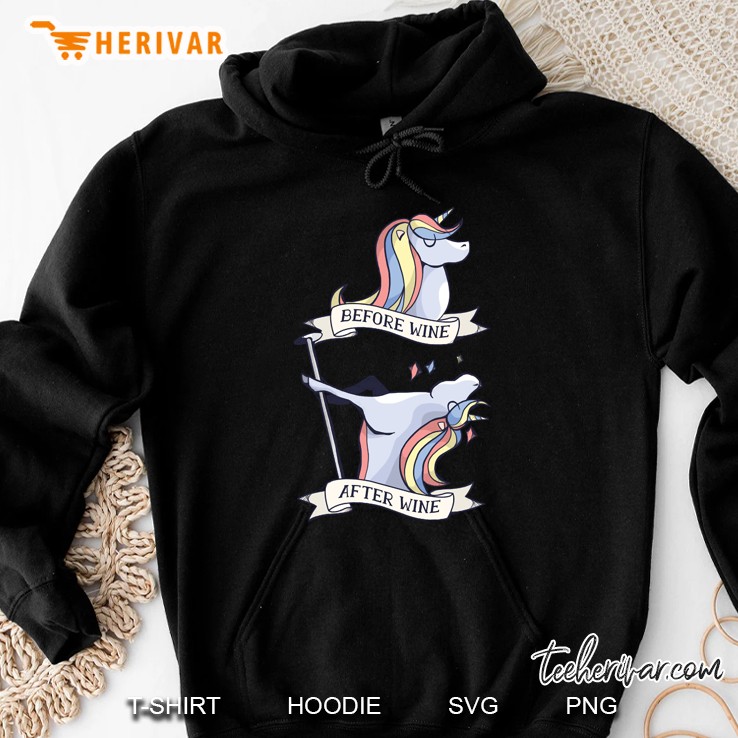 Unicorn Drinking Wine Hoodie