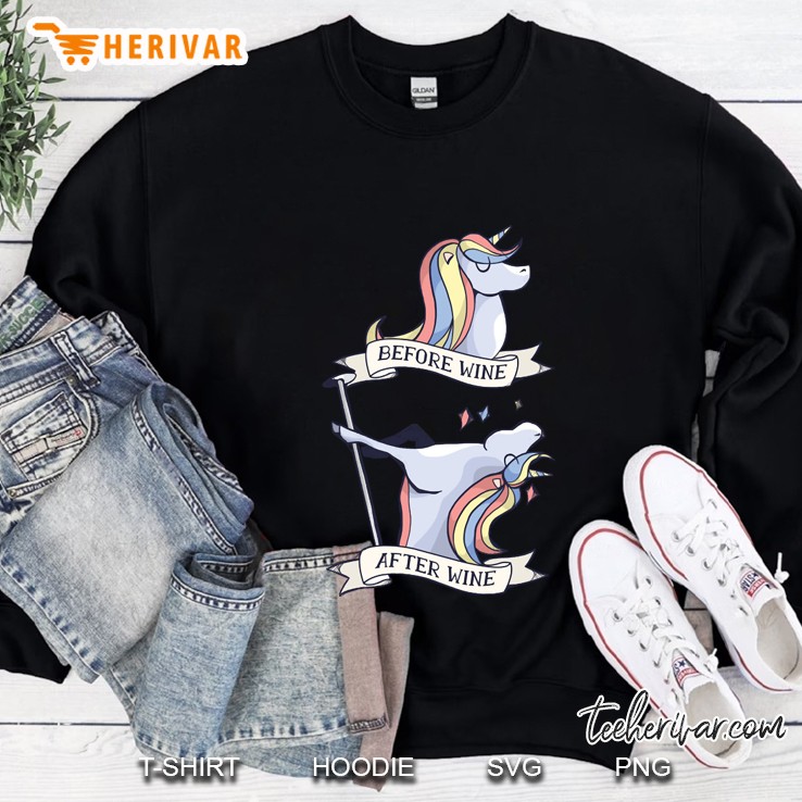 Unicorn Drinking Wine Sweatshirt