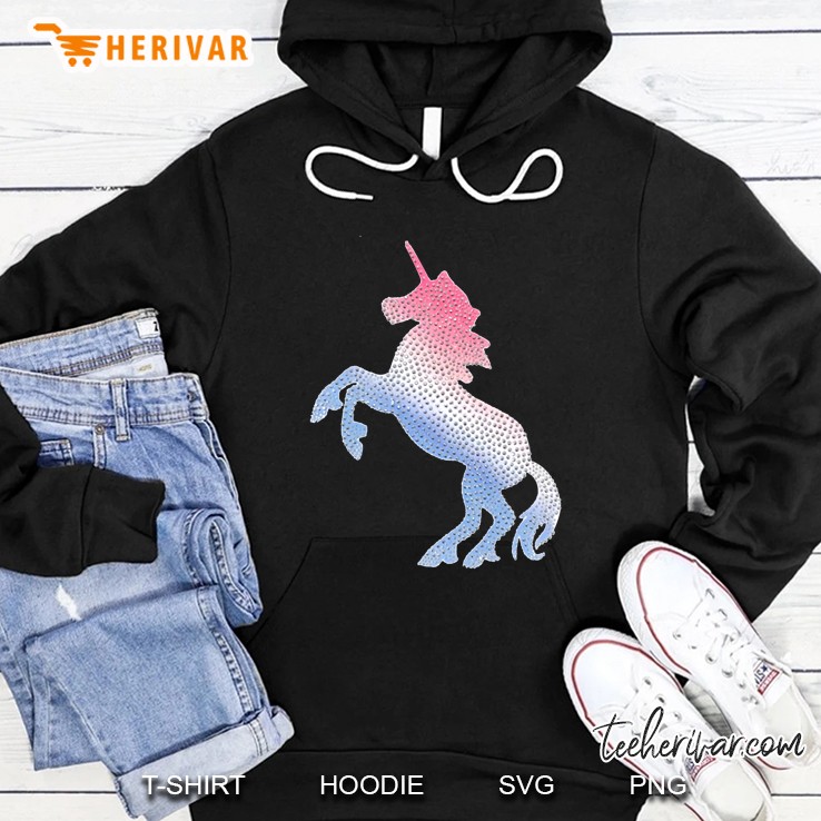 Colorful Unicorn Silhouette Hoodie