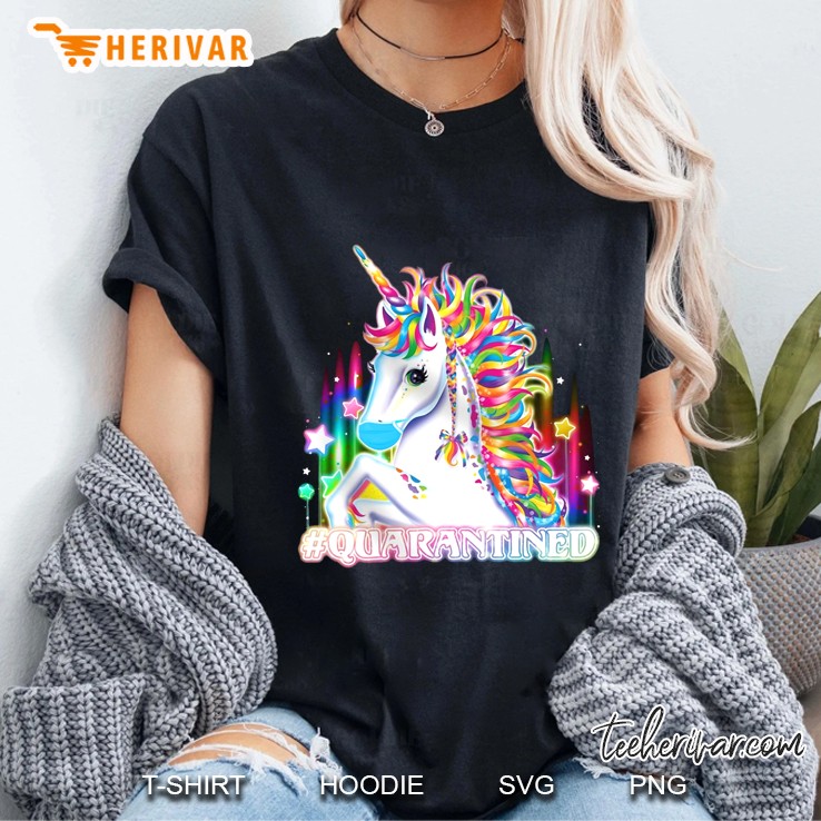 #Quarantined Unicorn Version Ladies Tee