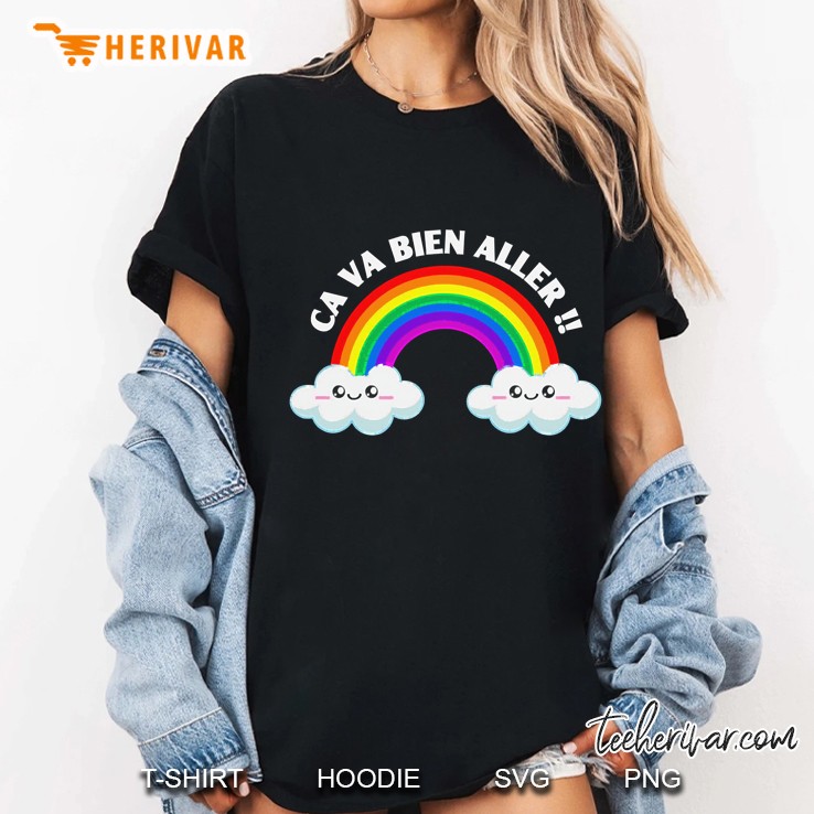Ca Va Bien Aller Quebec Design Original Slim Fit Ladies Tee