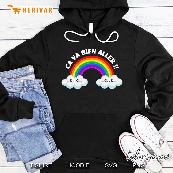 Ca Va Bien Aller Quebec Design Original Slim Fit Hoodie