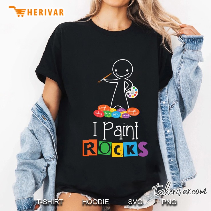 I Paint Rocks Artistic Ladies Tee
