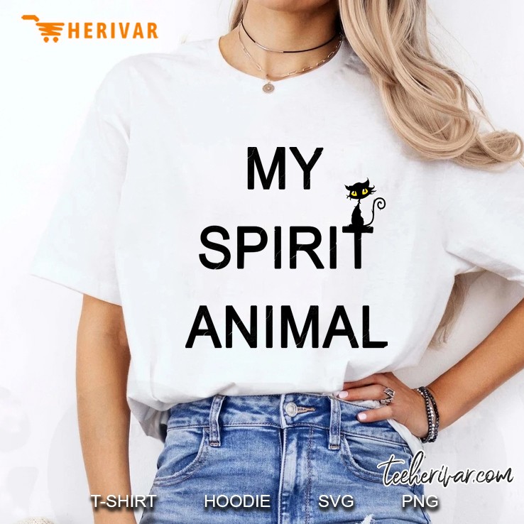 Cat - My Spirit Animal Slim Fit Ladies Tee