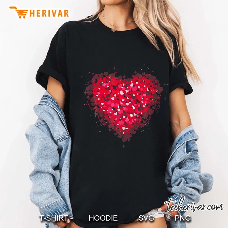 Lots Of Hearts Valentines Day Ladies Tee