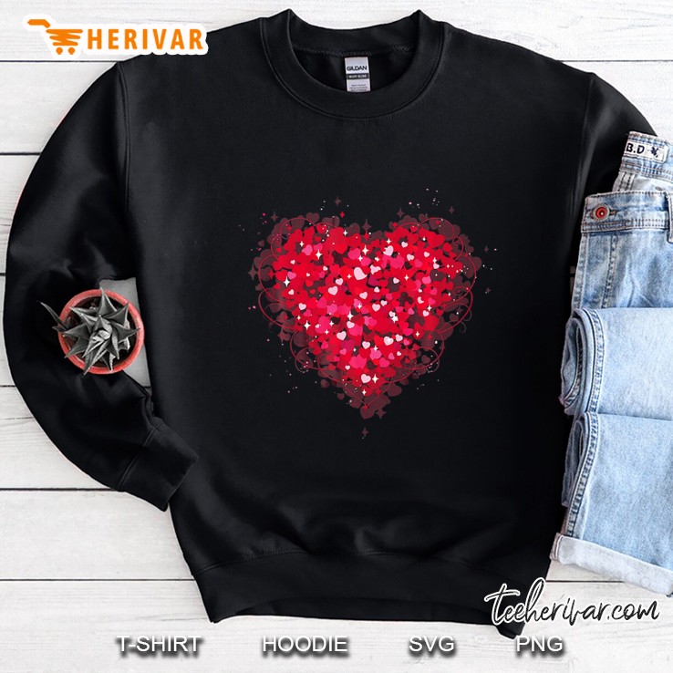 Lots Of Hearts Valentines Day Sweatshirt