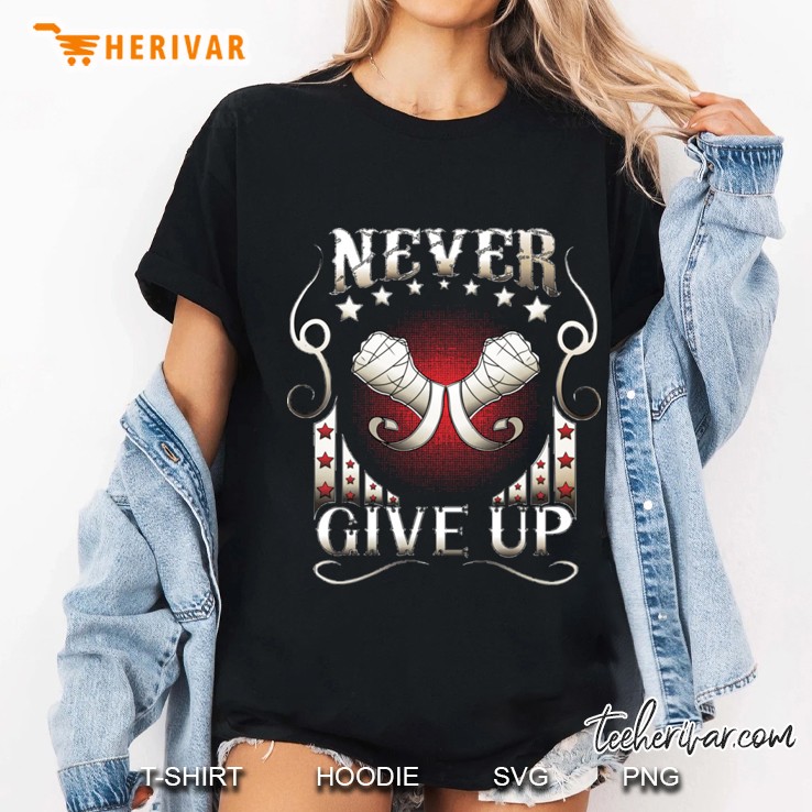 Never Give Up Ladies Tee