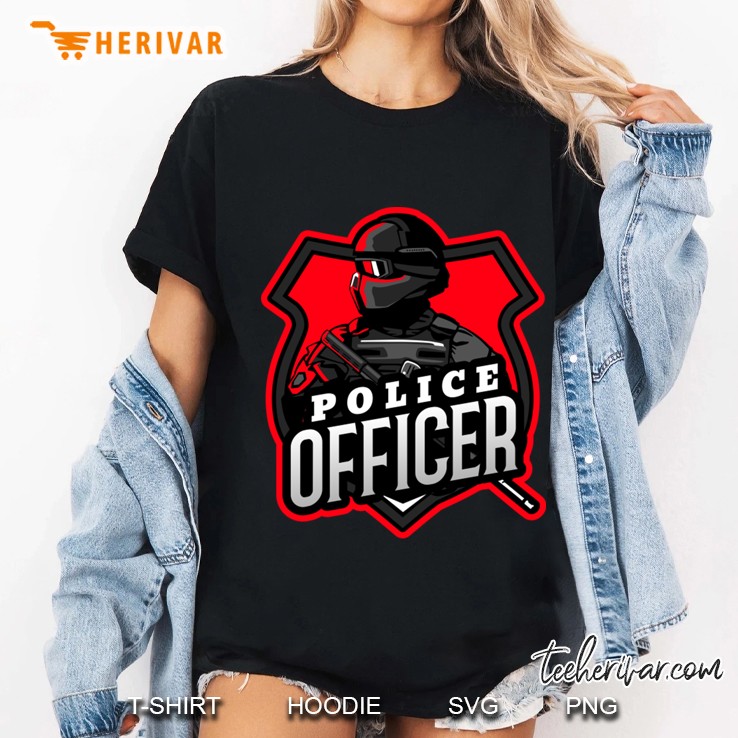 Police Officer Logo .Police Officer Gift. Ladies Tee