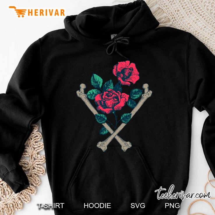 Roses And Bones Hoodie