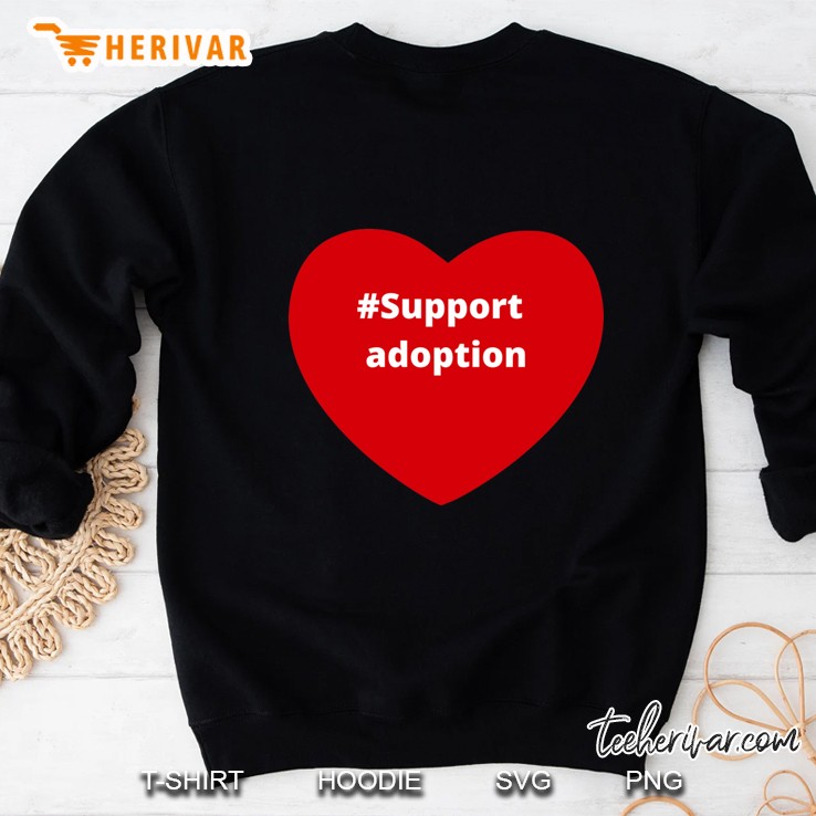 Support Adoption - Hashtag Love Heart Sweatshirt