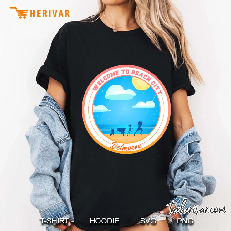 Welcome To Beach City Ladies Tee