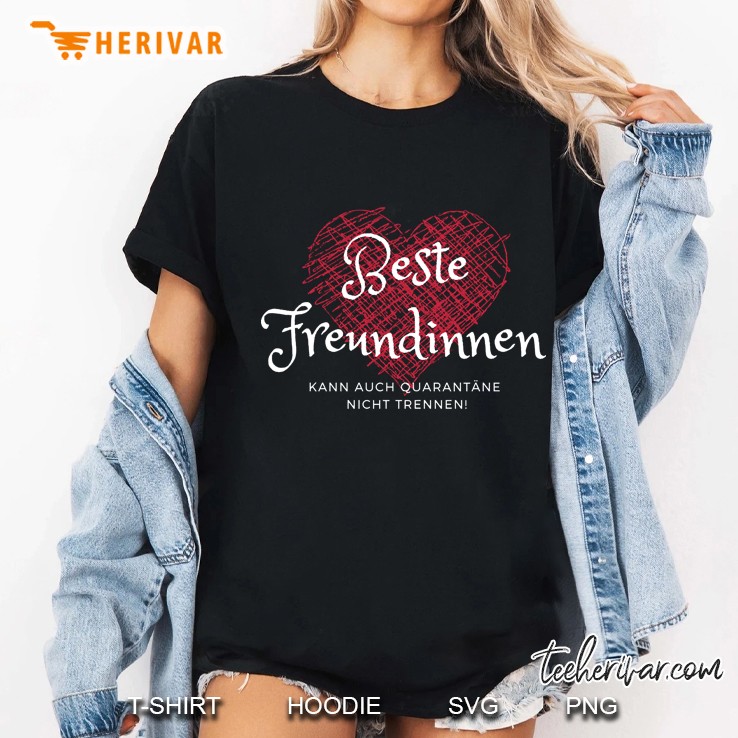 Beste Freundinnen In Quarantäne Weiß Corona Social Distancing Ladies Tee