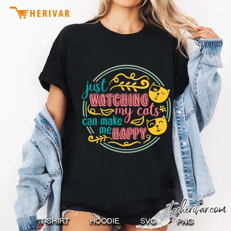 Cat Typography 1 Ladies Tee