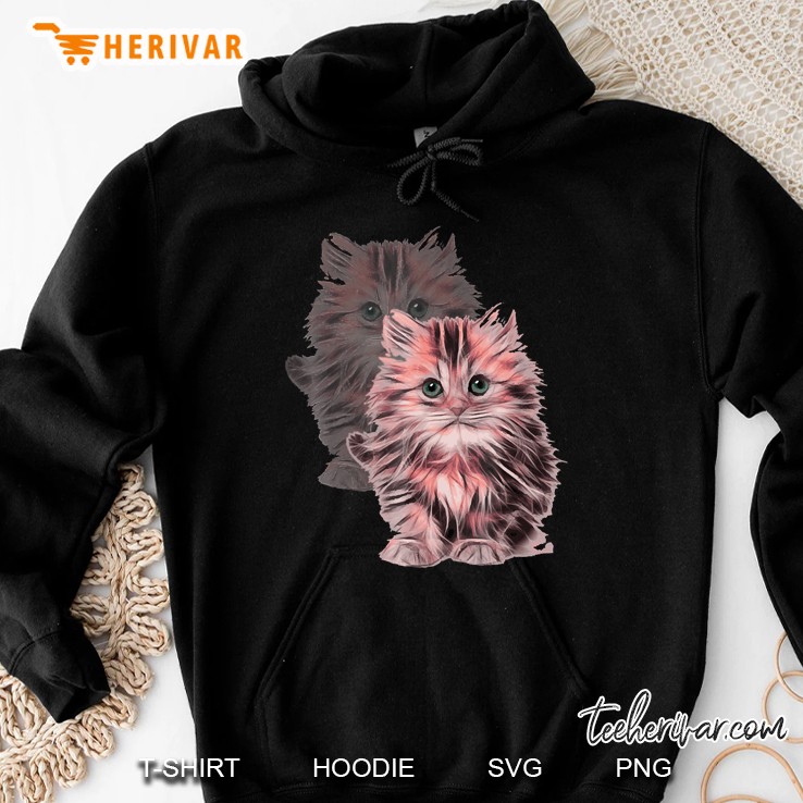 Cute Kitty Cat Portrait Hoodie