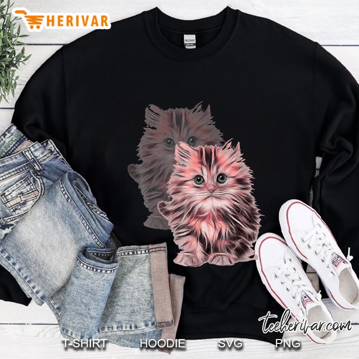 Cute Kitty Cat Portrait Sweatshirt