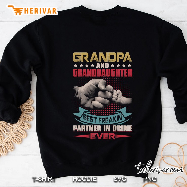 Grandpa And Granddaughter Fathers Day Gift From Grandkids Sweatshirt