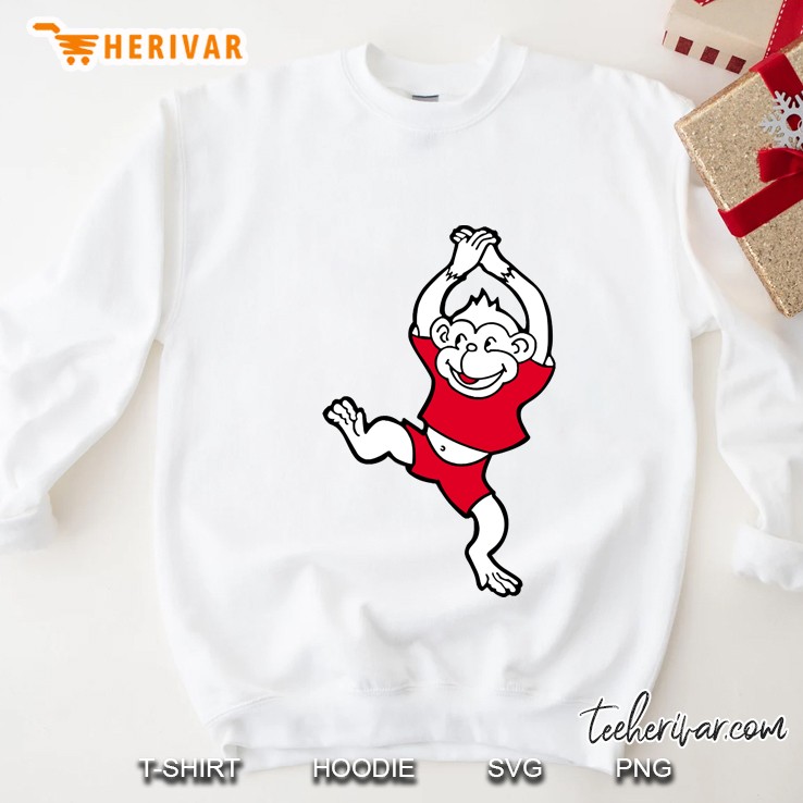 Monkey Lemuridae Cartoon, Little Monkey Dance Png Sweatshirt