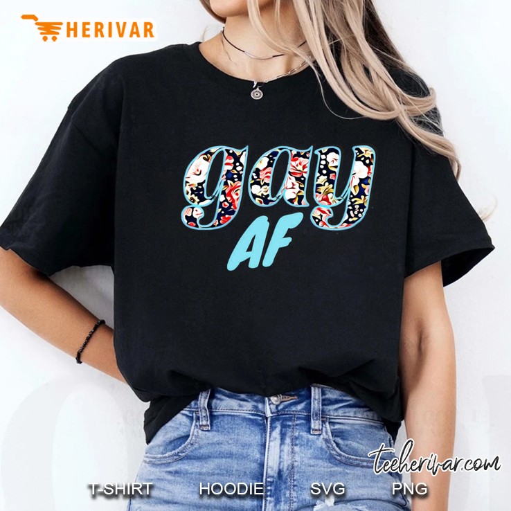 Gay Af (Floral) Ladies Tee
