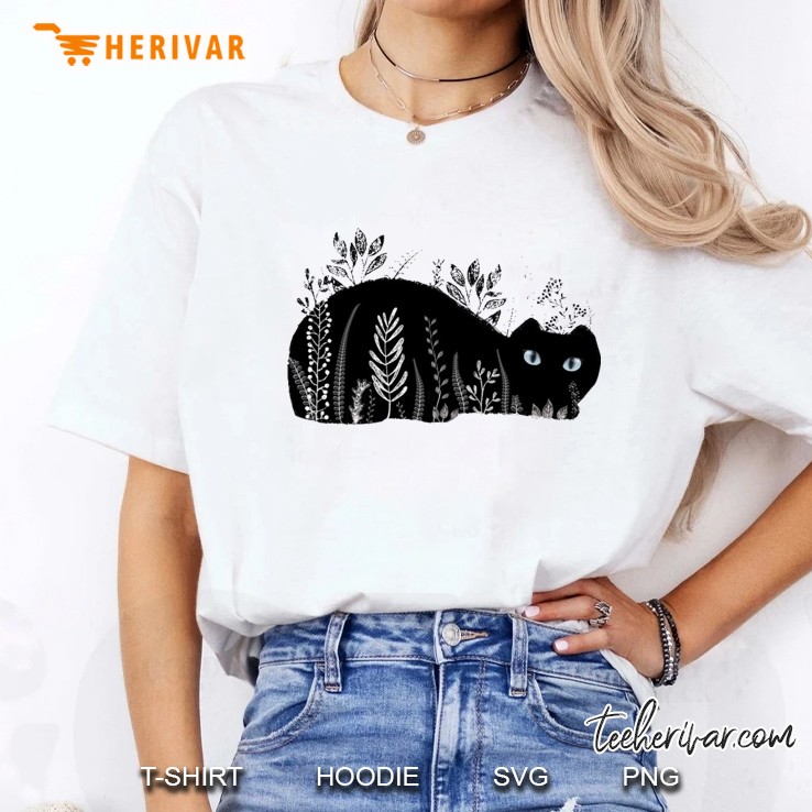 Black And White Garden Cat Ladies Tee