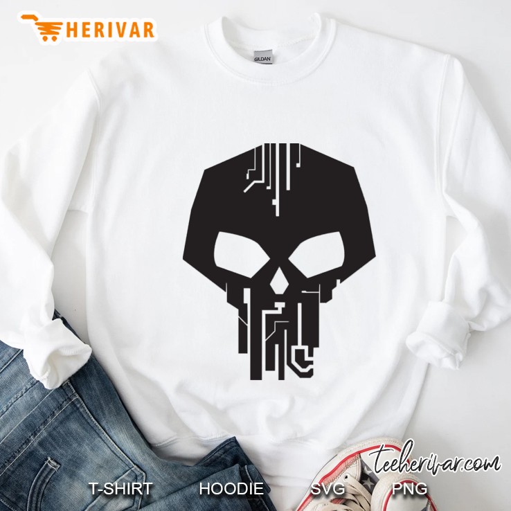 Horror Skull Bones Line Art Drtv Skull Apparel Sweatshirt