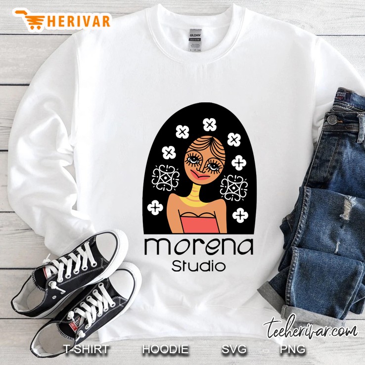Morena Studio Girl Tote In Bone Tote Sweatshirt