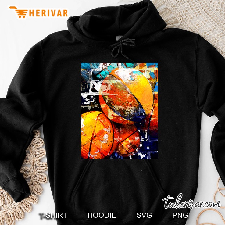 Basketball Art Print 113 Swoosh - Basketball Artwork Hoodie