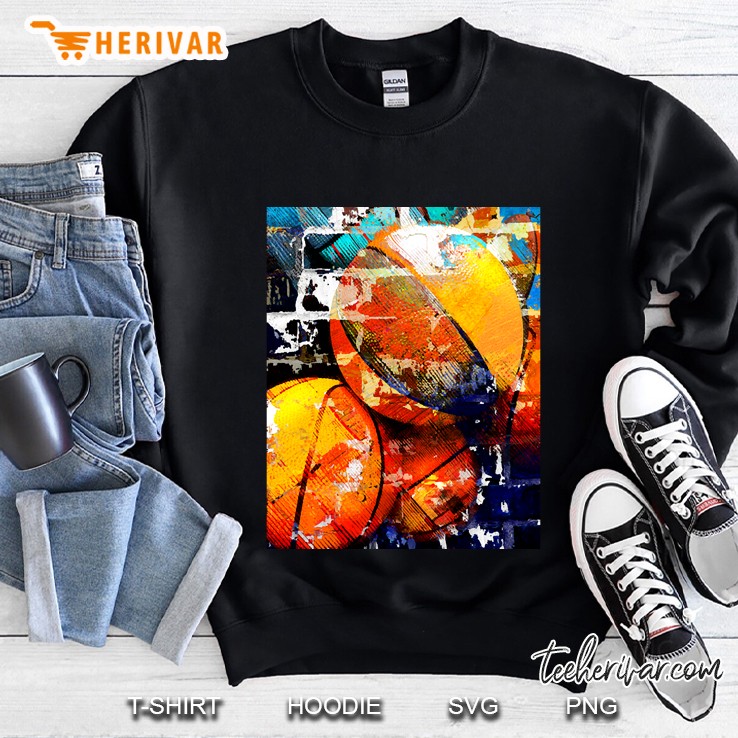 Basketball Art Print 113 Swoosh - Basketball Artwork Sweatshirt