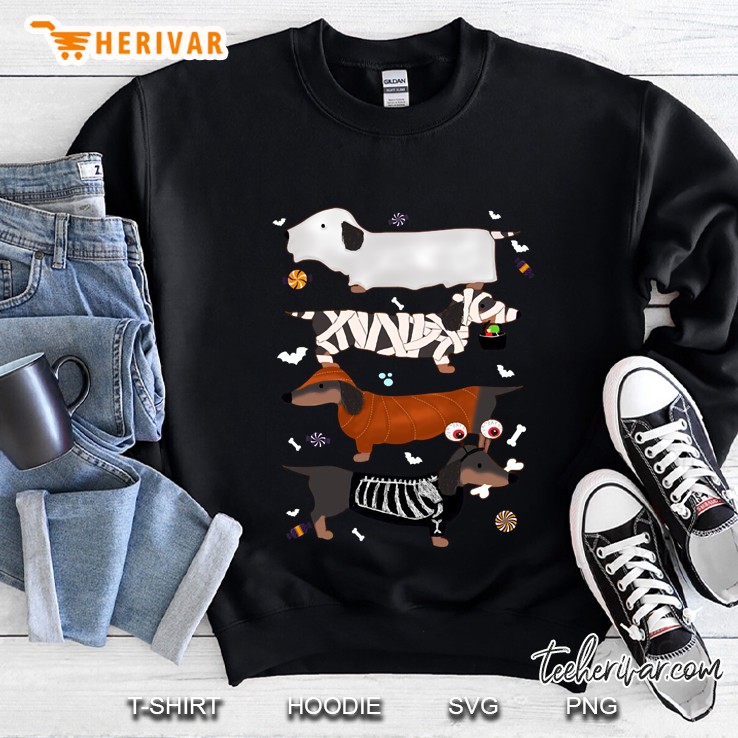 Dachshund Halloween Weiner Gift Sweatshirt