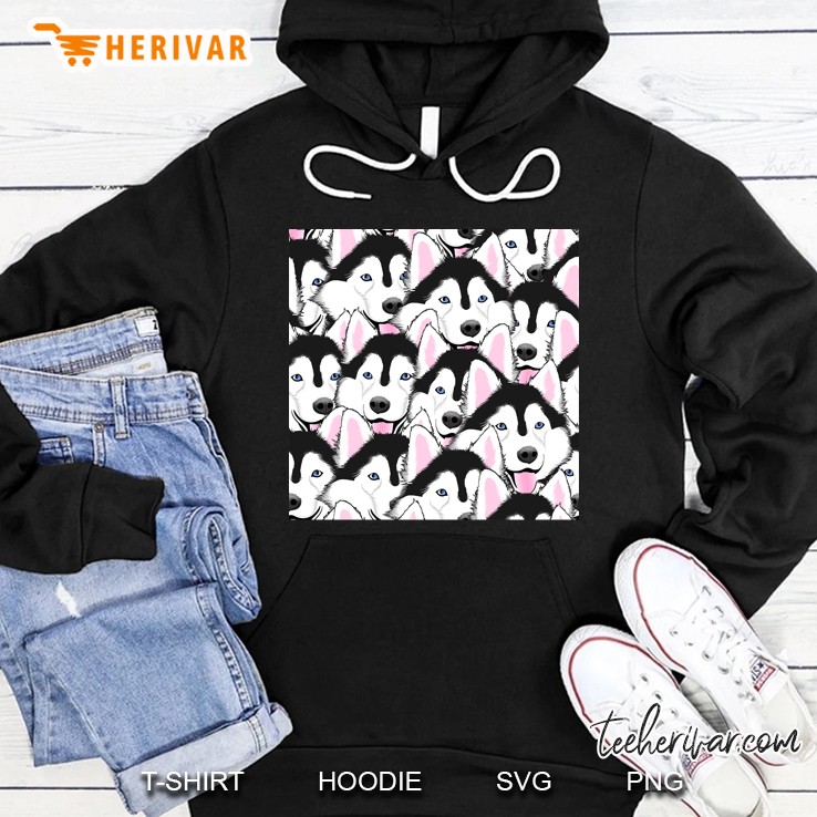 Husky Pattern Phone Case Hoodie