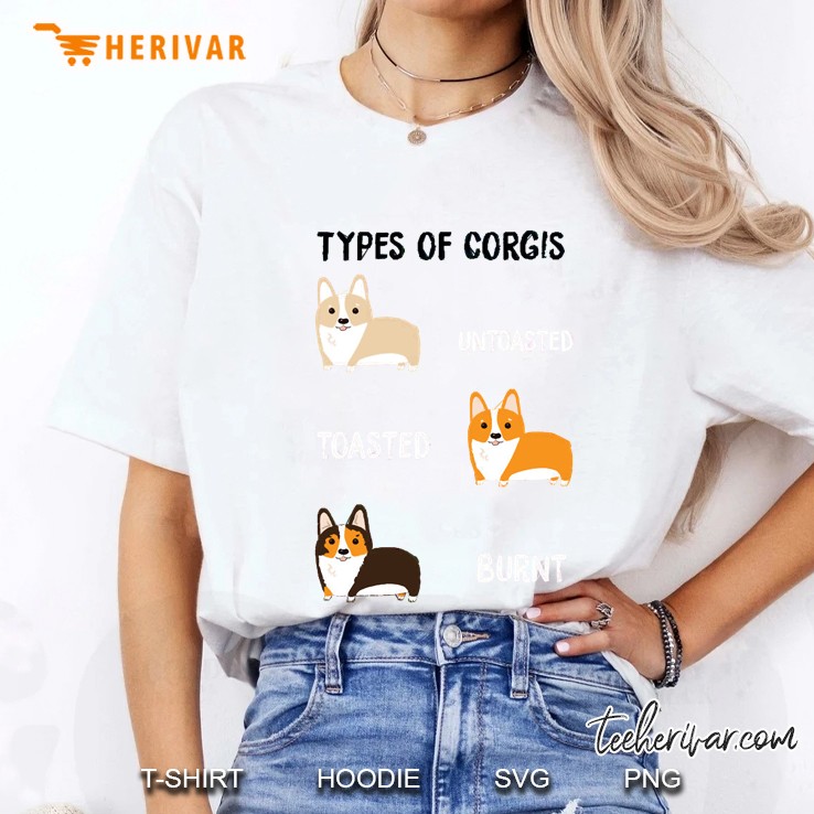 Types Of Corgis Ladies Tee