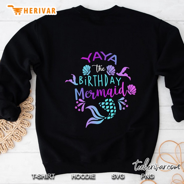 aunt of the birthday mermaid matching family gift Sweatshirt