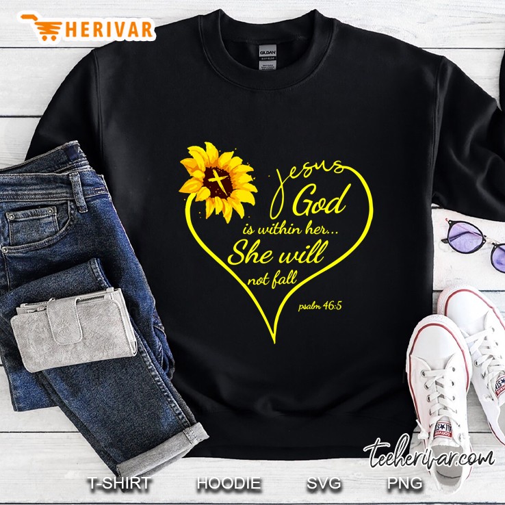 sunflower jesus shirt tee gifts god bible verse pullover Sweatshirt