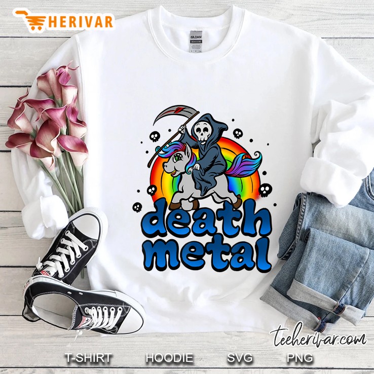 death metal unicorn funny Sweatshirt