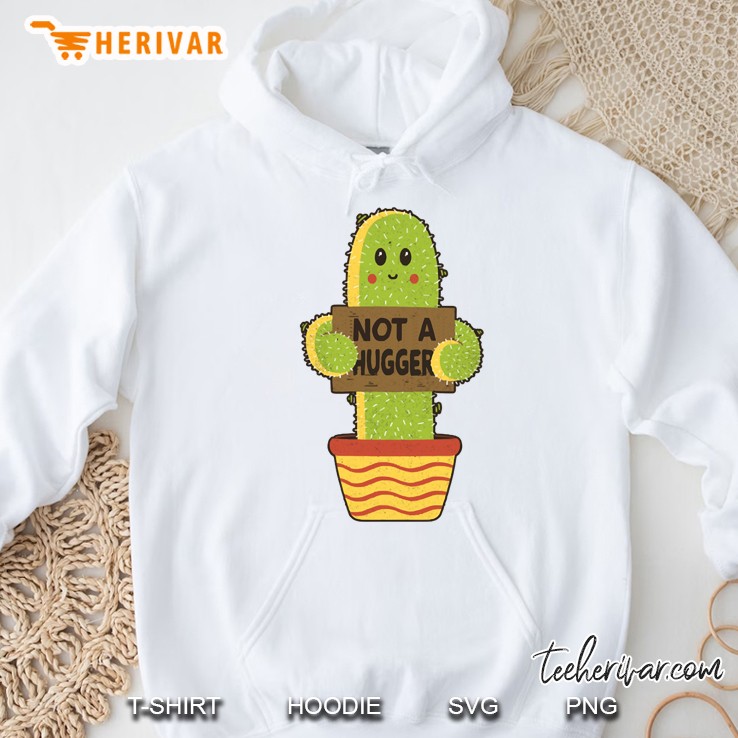 i´m not a hugger gift cactus funny Hoodie