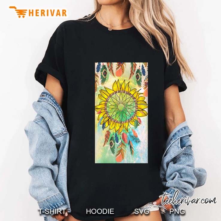 Sunflower Dreamcatcher Ladies Tee