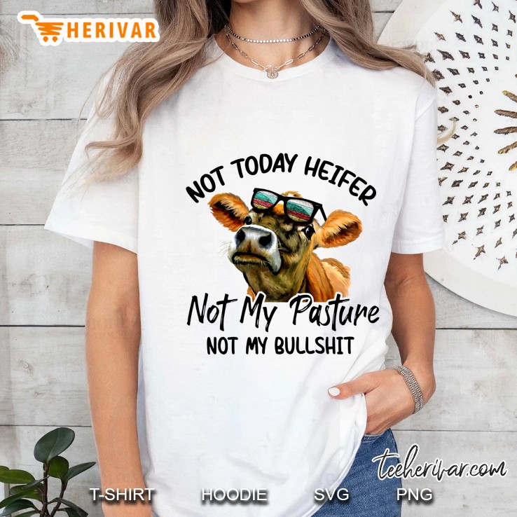 Not Today Heifer Not My Pasture Not My Bullshit Ladies Tee