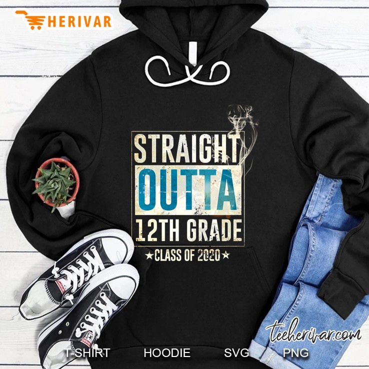 straight outta 12th grade 2020 graduation Hoodie