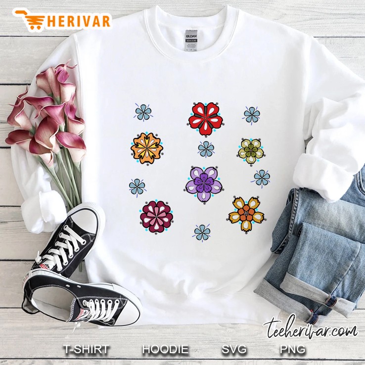 multi colour flowers Sweatshirt