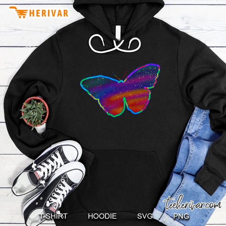 Neon Butterfly Hoodie