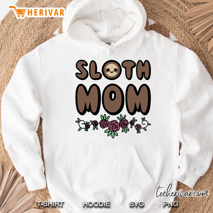 cute sloth mom mother day Hoodie