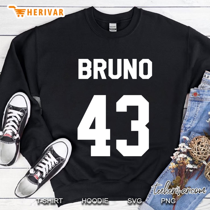 bob bruno name and number t 43 Sweatshirt