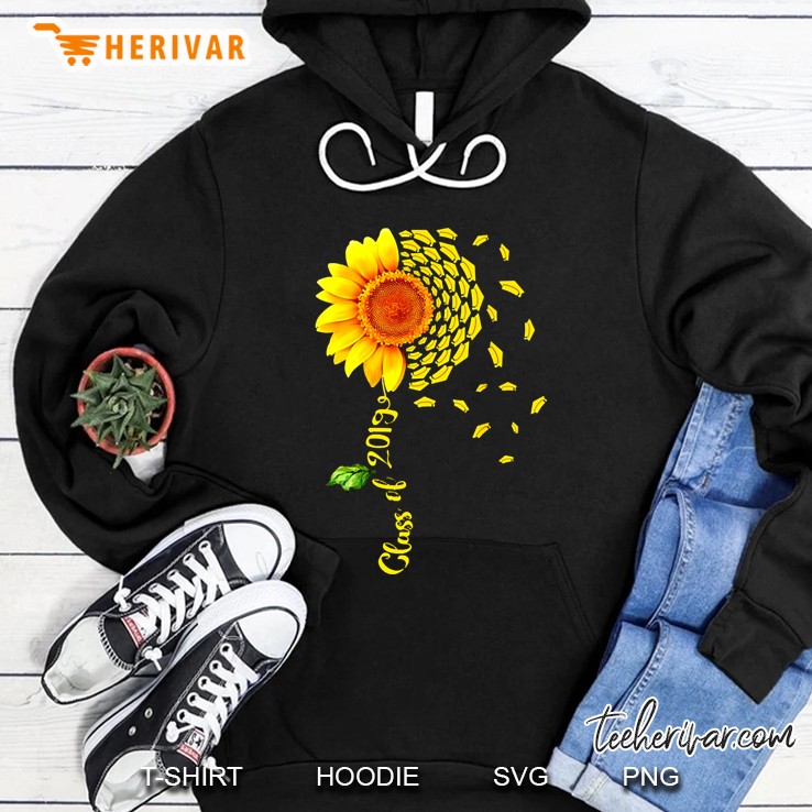 class of 2019 graduate sunflower gift flower Hoodie