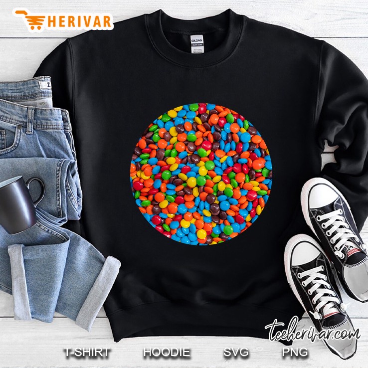 colorful candy-coated chocolate Sweatshirt