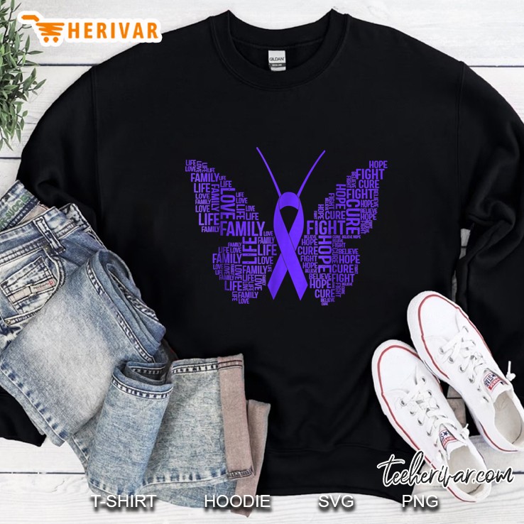 fibromyalgia awareness shirt for son daughter mom may 12 Sweatshirt