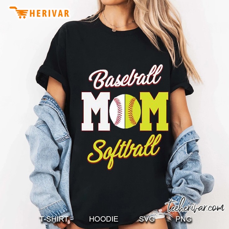 funny softball baseball mom Ladies Tee